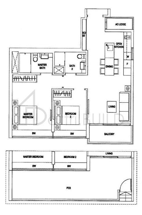 WATERFRONT GOLD B3-P floorplan (watermarked)
