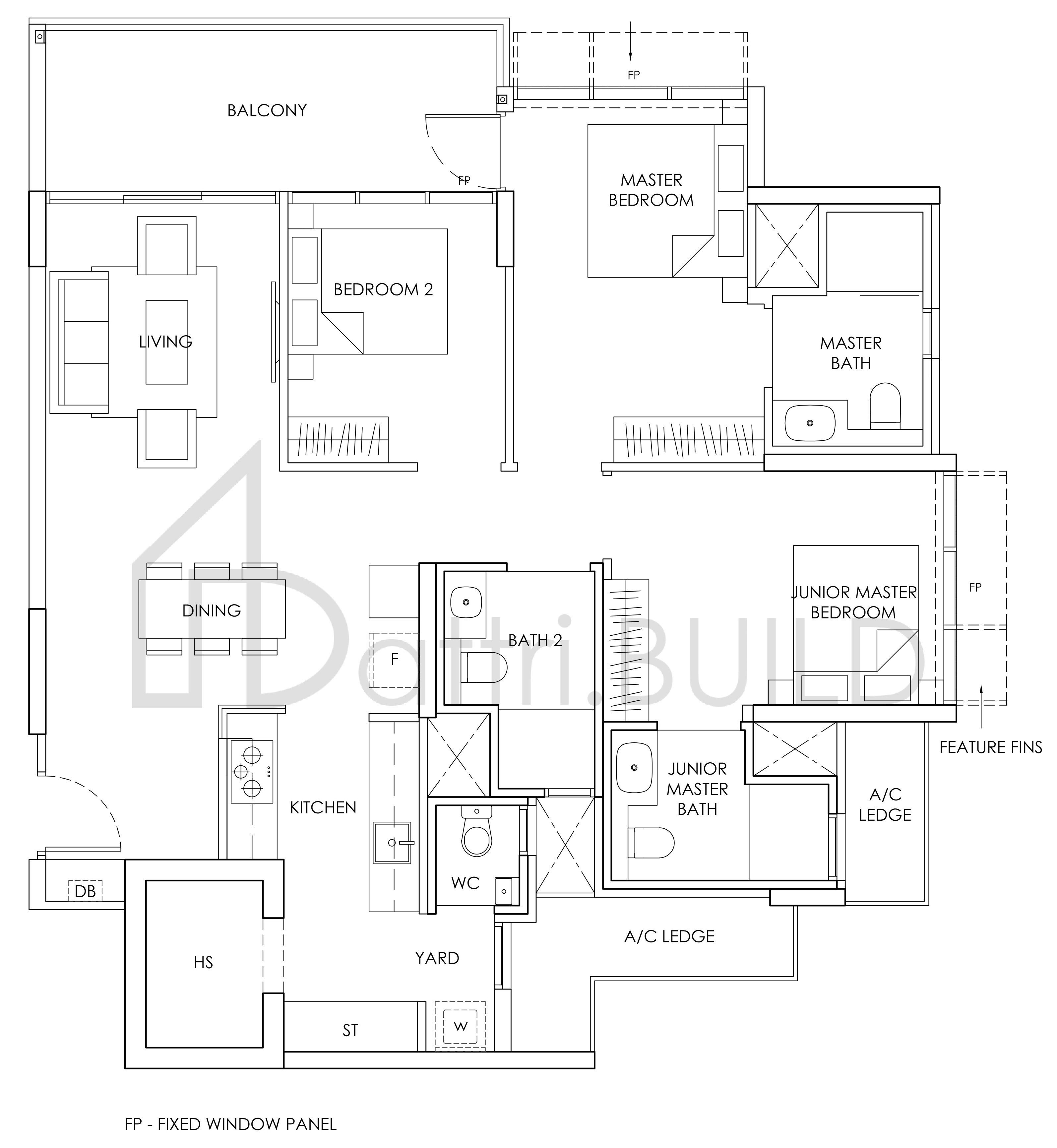 PROVENCE RESIDENCE C6 floorplan (watermarked)