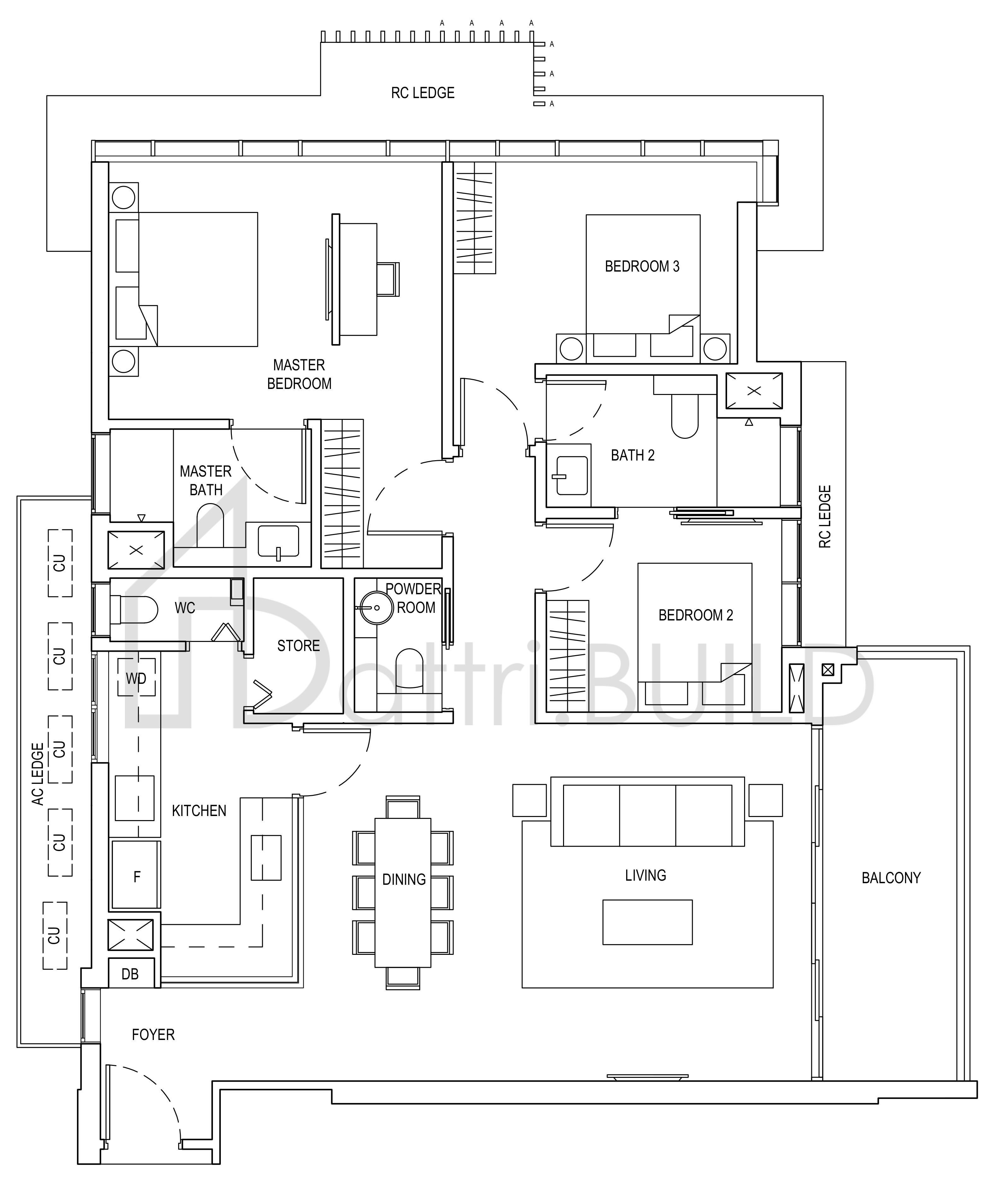 ONE BERNAM E3 floorplan (watermarked)