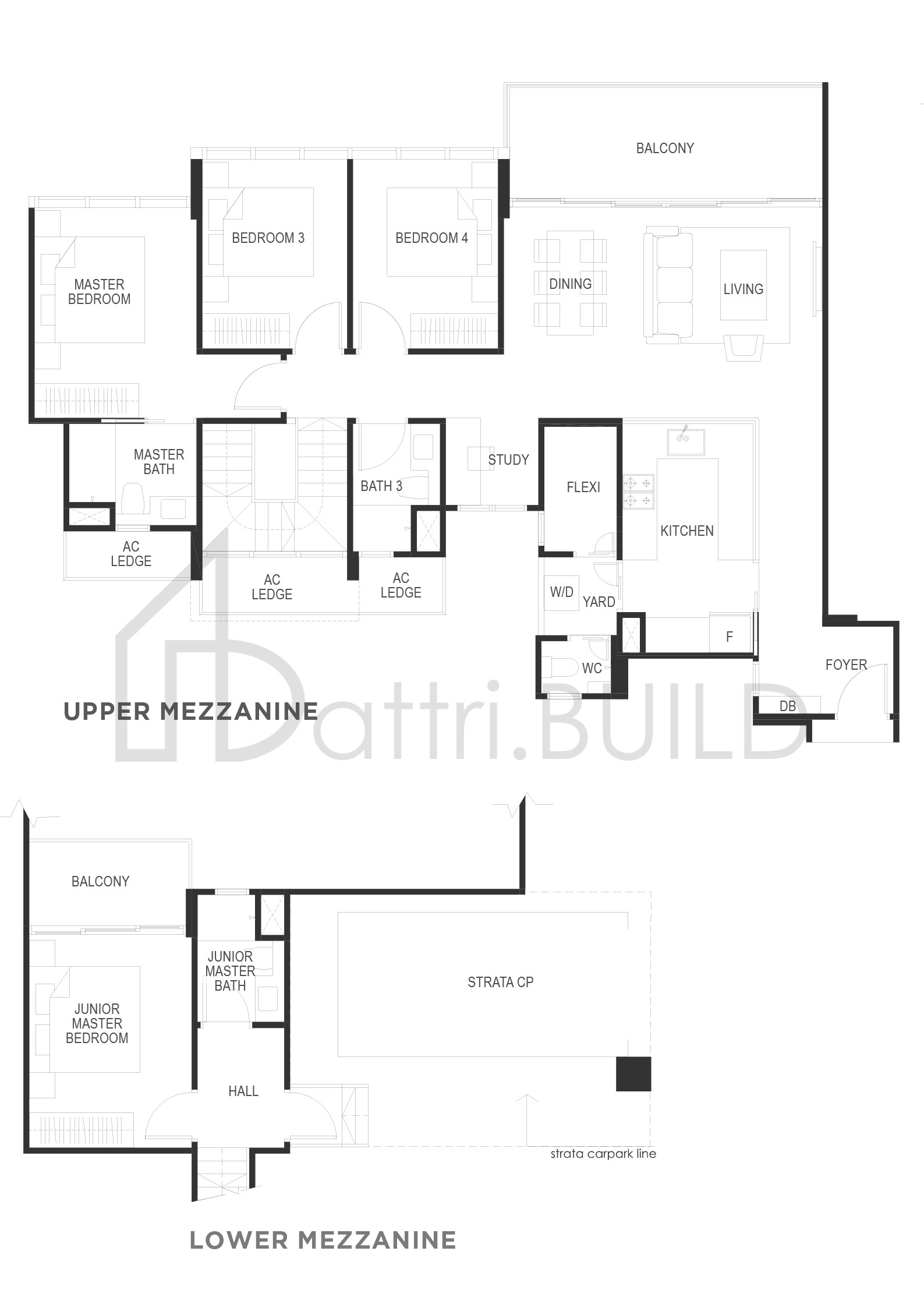 THE GAZANIA D2M floorplan (watermarked)