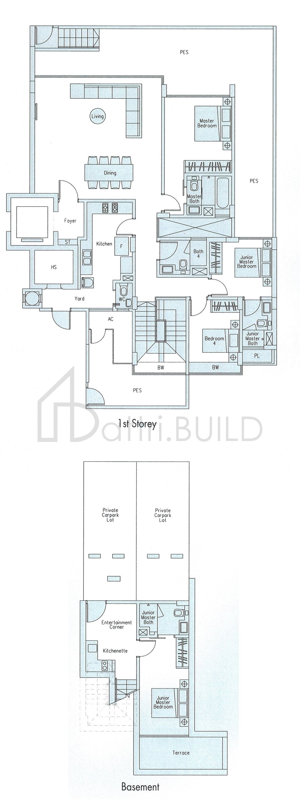 THE BEVERLY C1d-G floorplan (watermarked)
