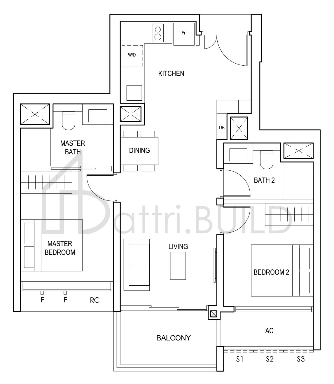 PENROSE (2P)c floorplan (watermarked)