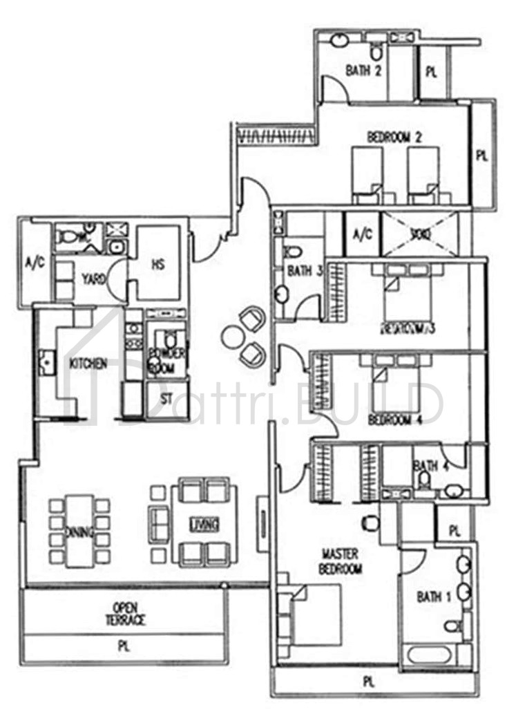 THE WHARF RESIDENCE P4 floorplan (watermarked)