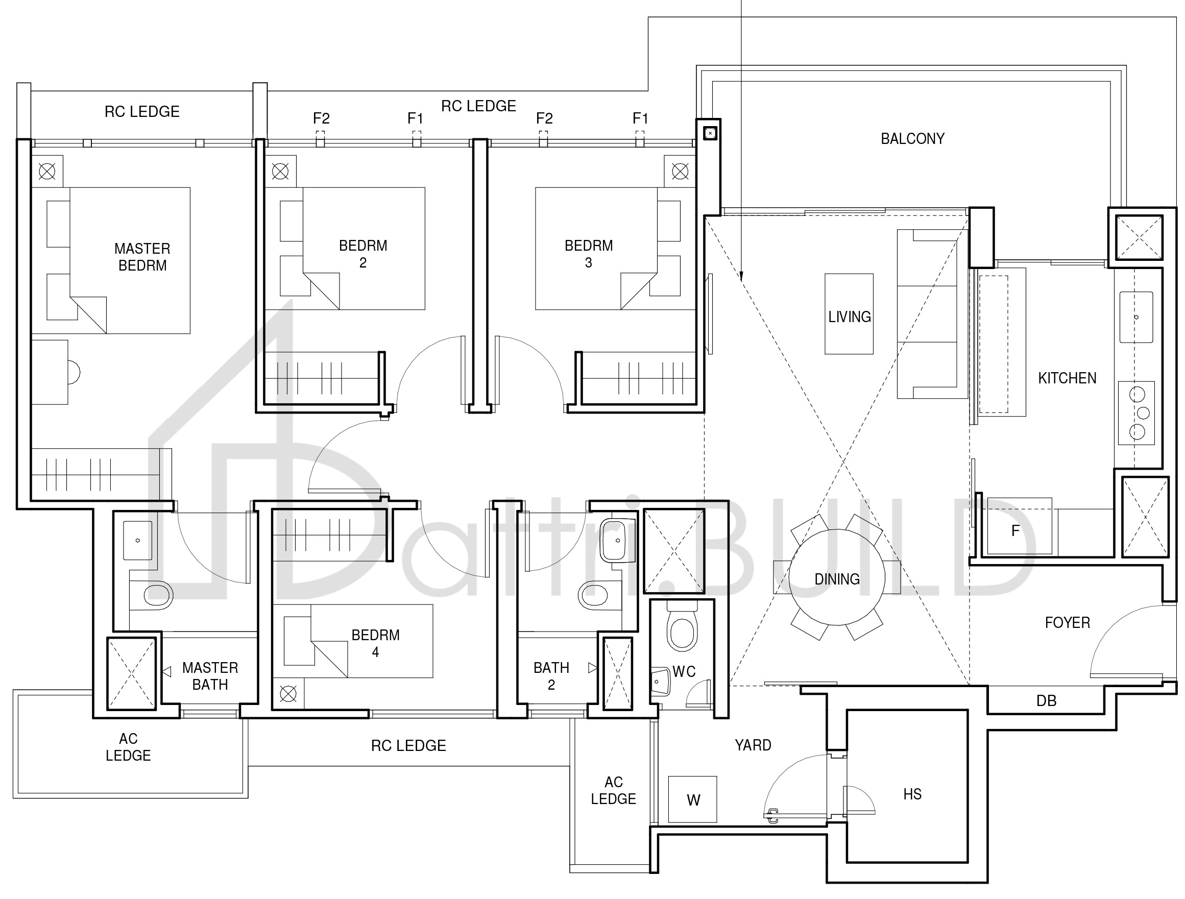 PARC CENTRAL RESIDENCES D3a floorplan (watermarked)
