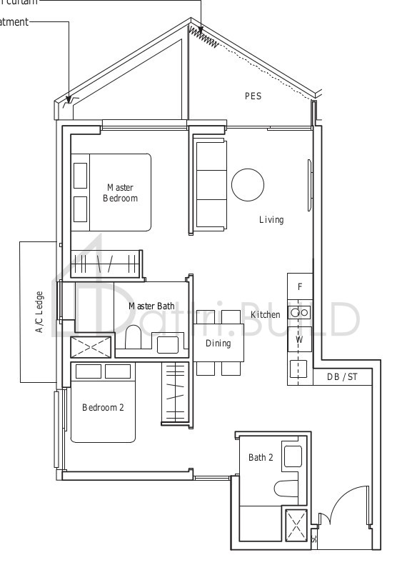 THE REEF AT KING'S DOCK B5-P floorplan (watermarked)