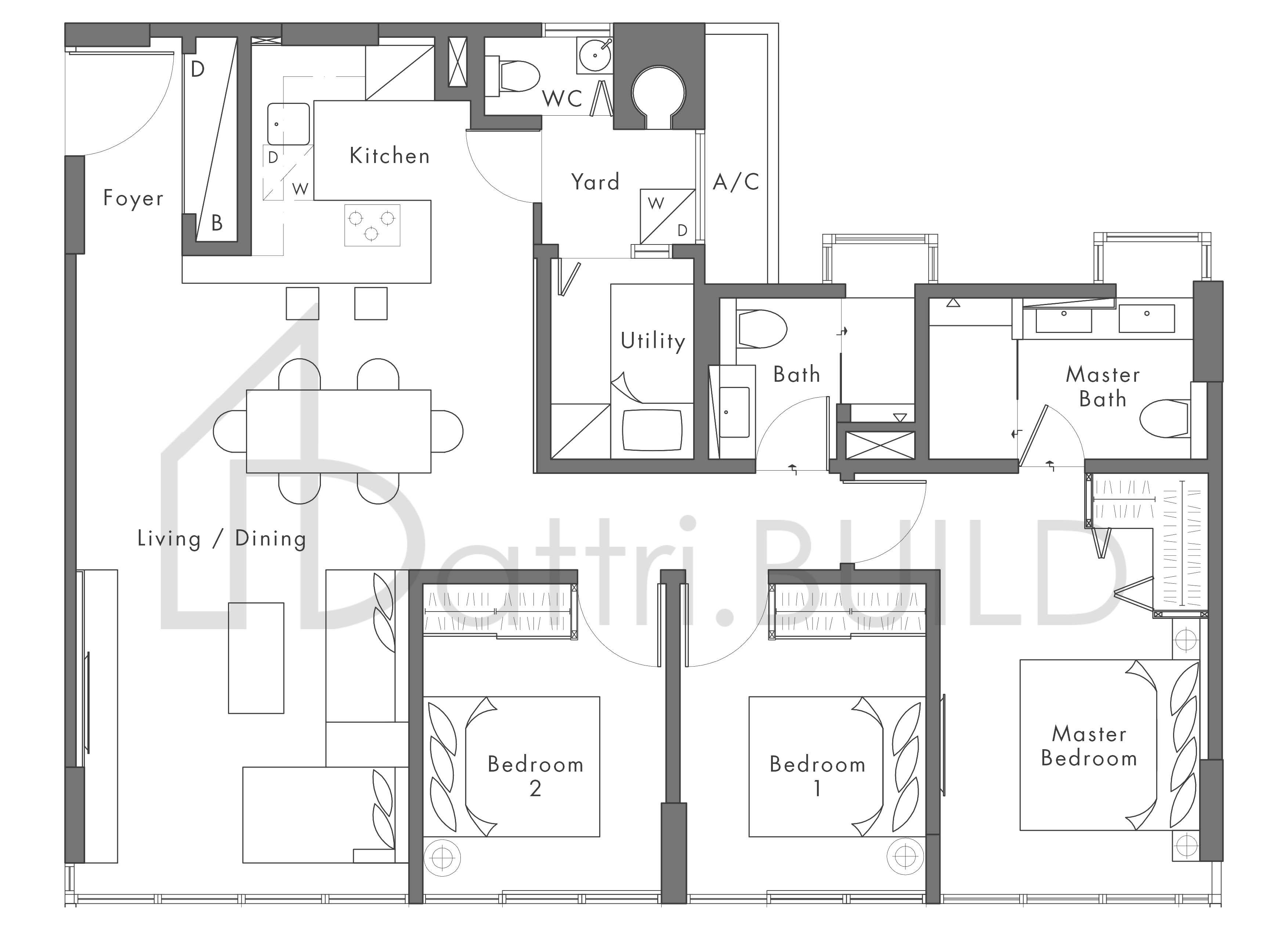 THE MONTANA D1 floorplan (watermarked)