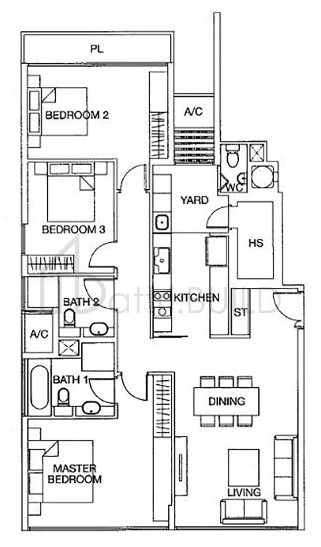 THE WHARF RESIDENCE B4-a floorplan (watermarked)