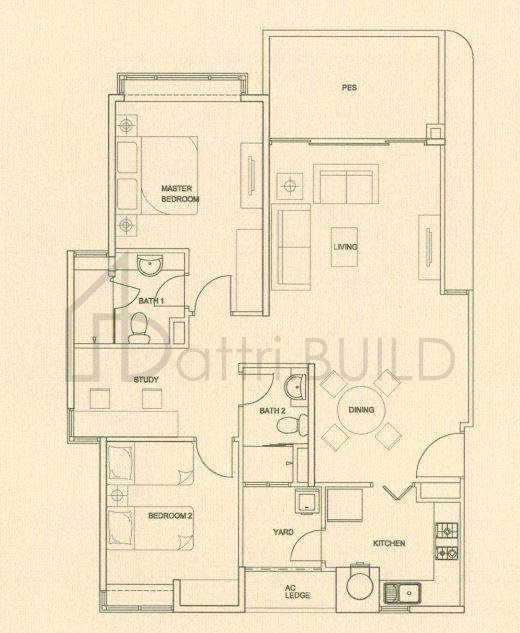 THE RAINTREE B2-p1 floorplan (watermarked)