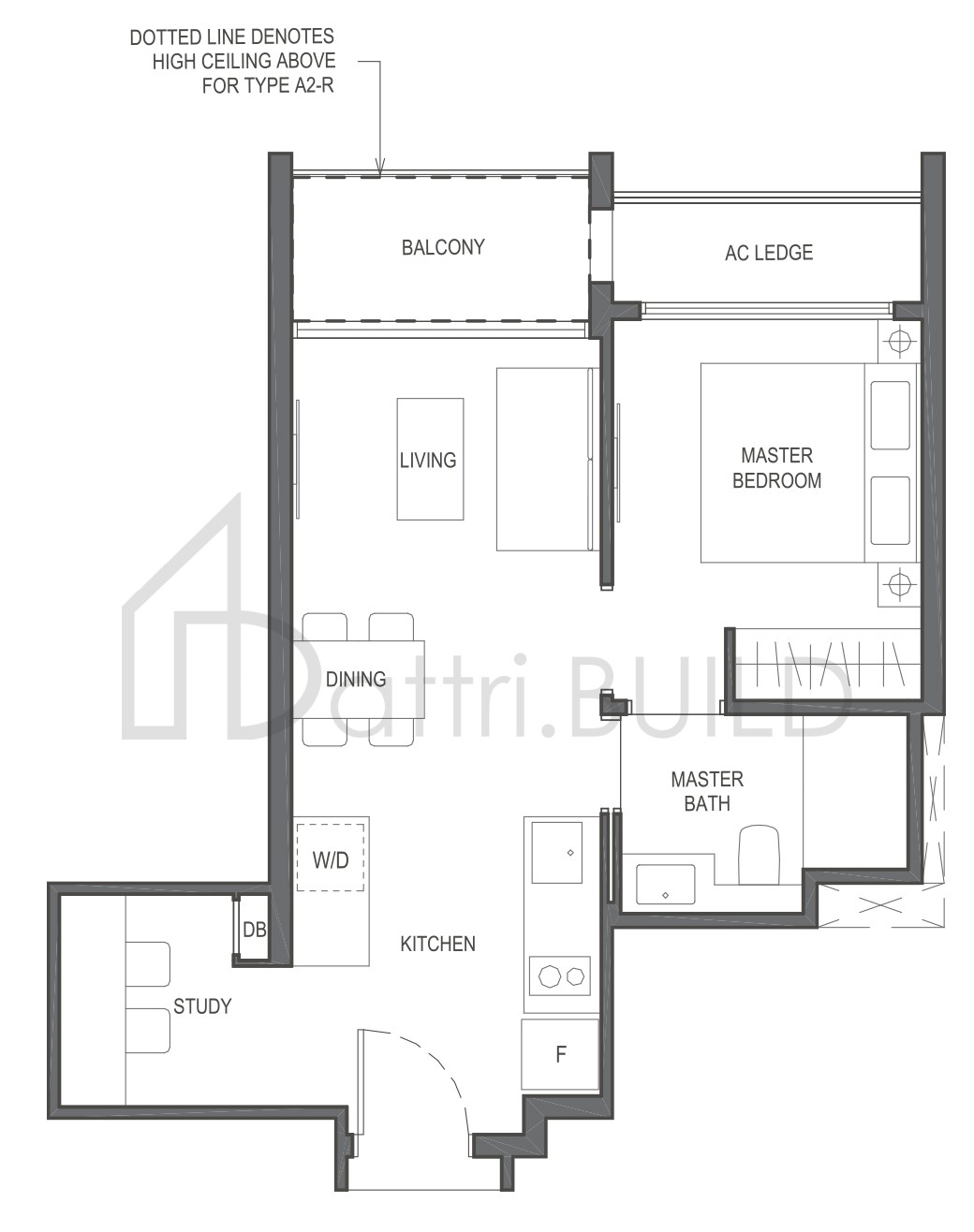 THE ESSENCE A2-R floorplan (watermarked)