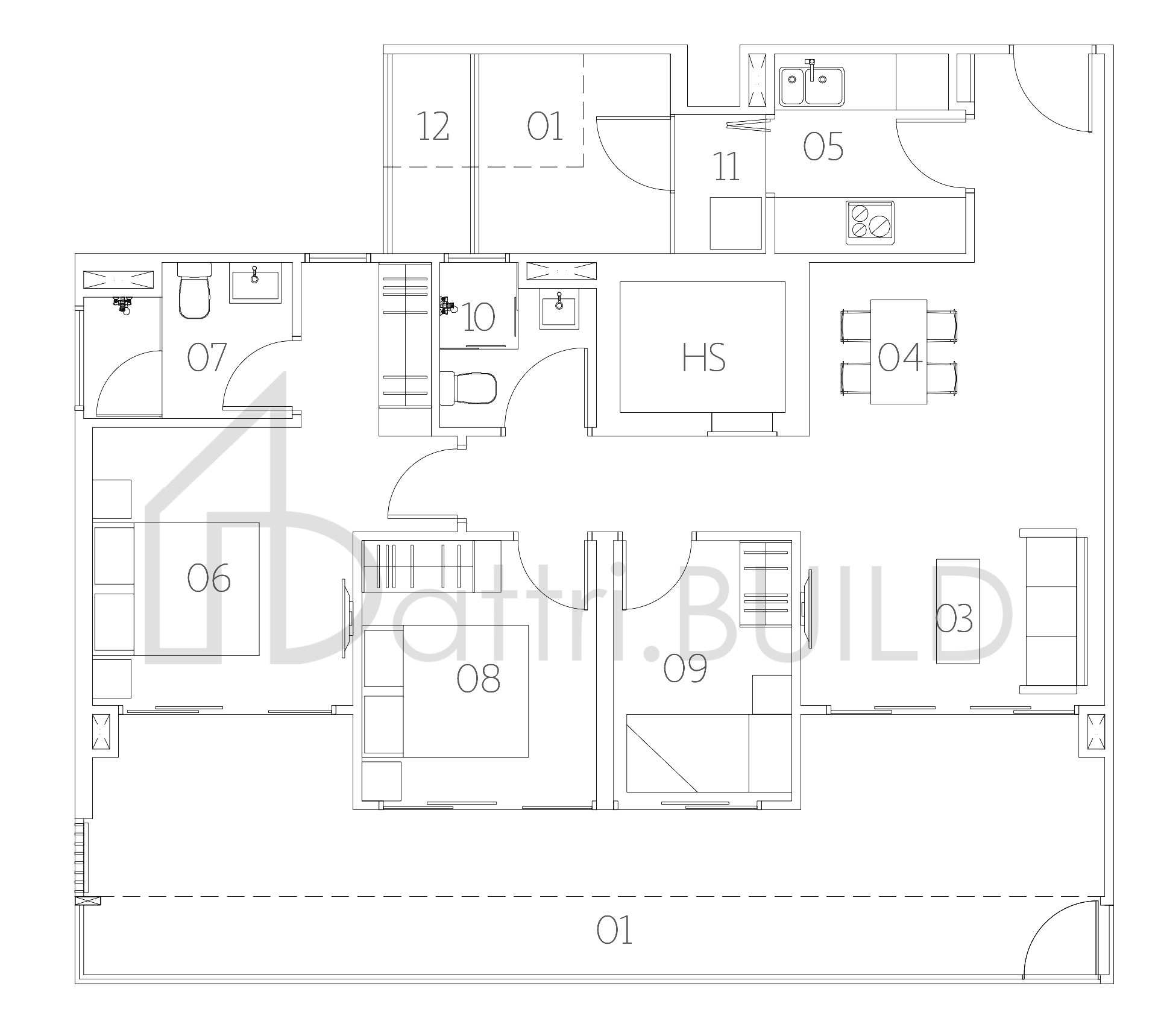 VILLAGE @ PASIR PANJANG B3-G floorplan (watermarked)