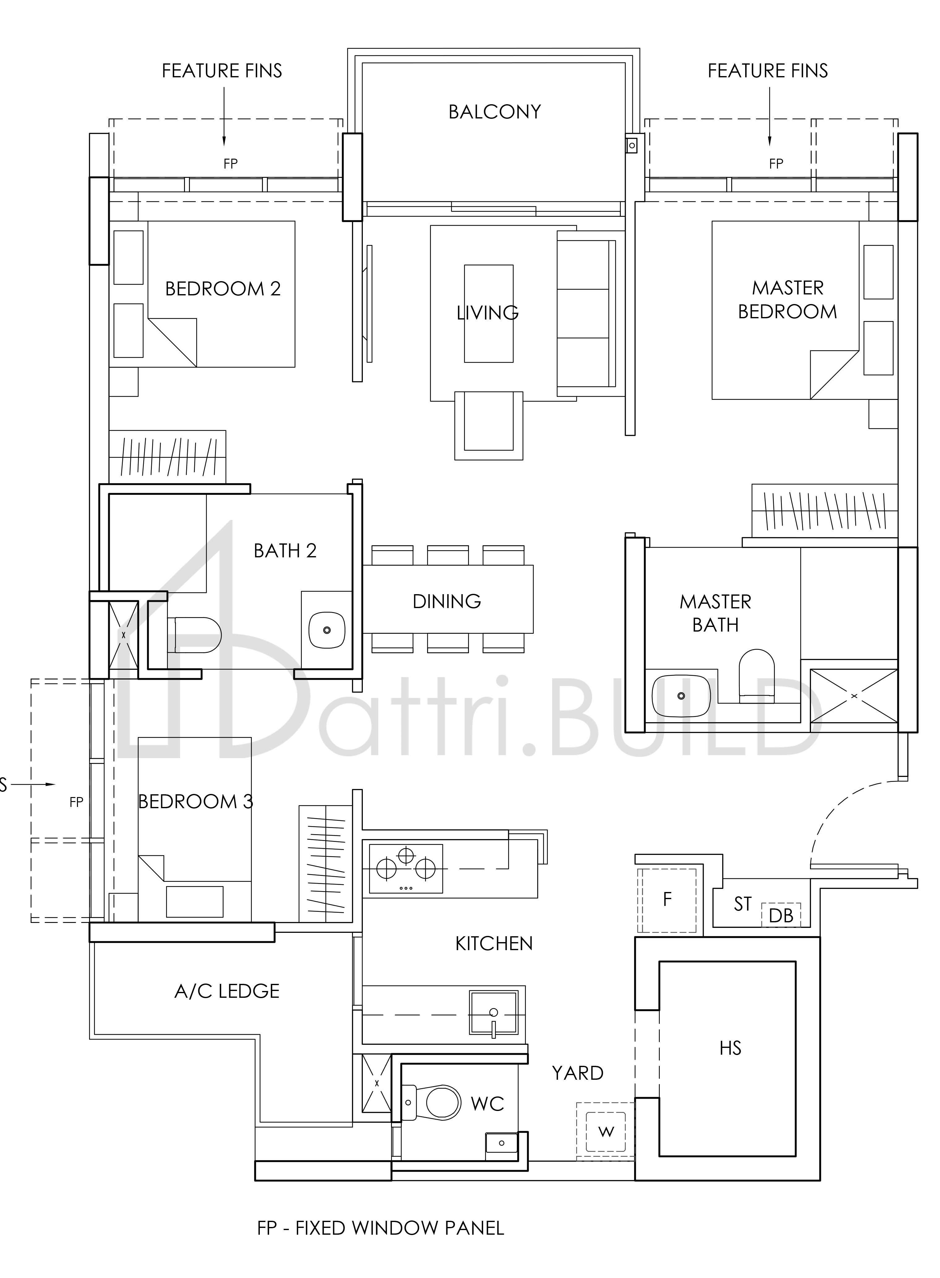 PROVENCE RESIDENCE C1a floorplan (watermarked)