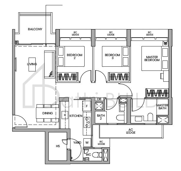 PARC GREENWICH C3A-PH floorplan (watermarked)