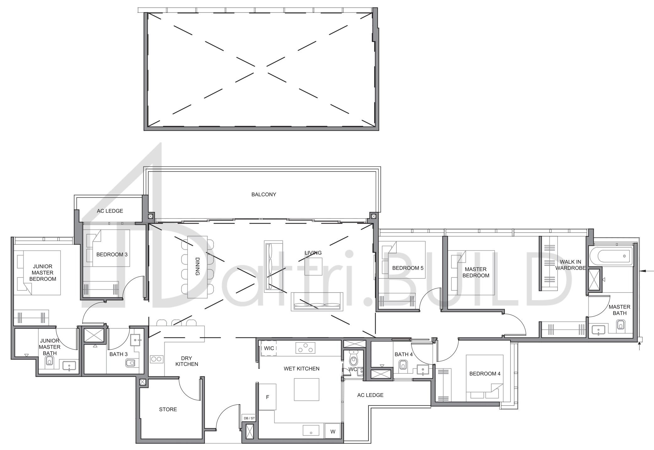 PARC CLEMATIS PH-3 floorplan (watermarked)