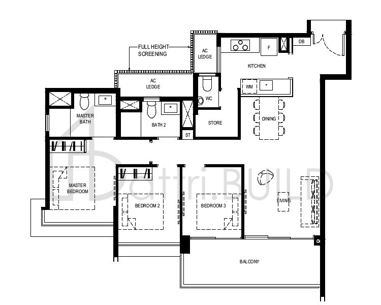 NORMANTON PARK 3BR-Pe floorplan (watermarked)