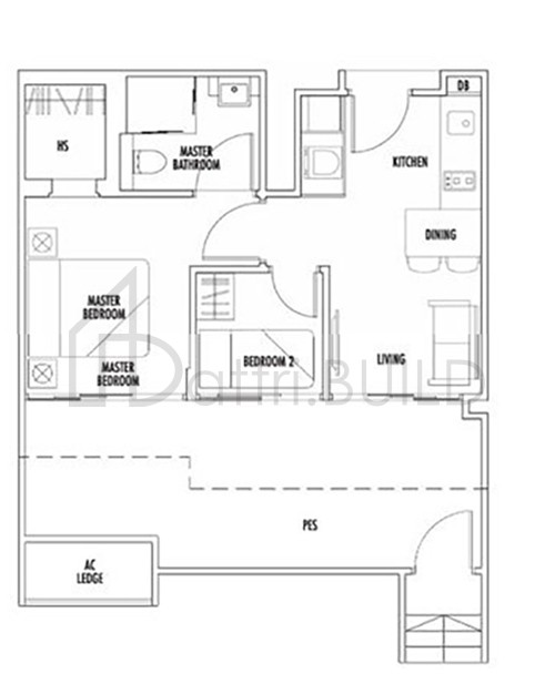 CASA CAMBIO B2-G floorplan (watermarked)