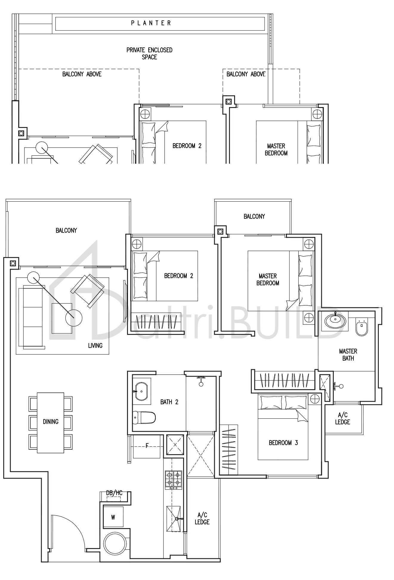 THE NAUTICAL C6(P) floorplan (watermarked)