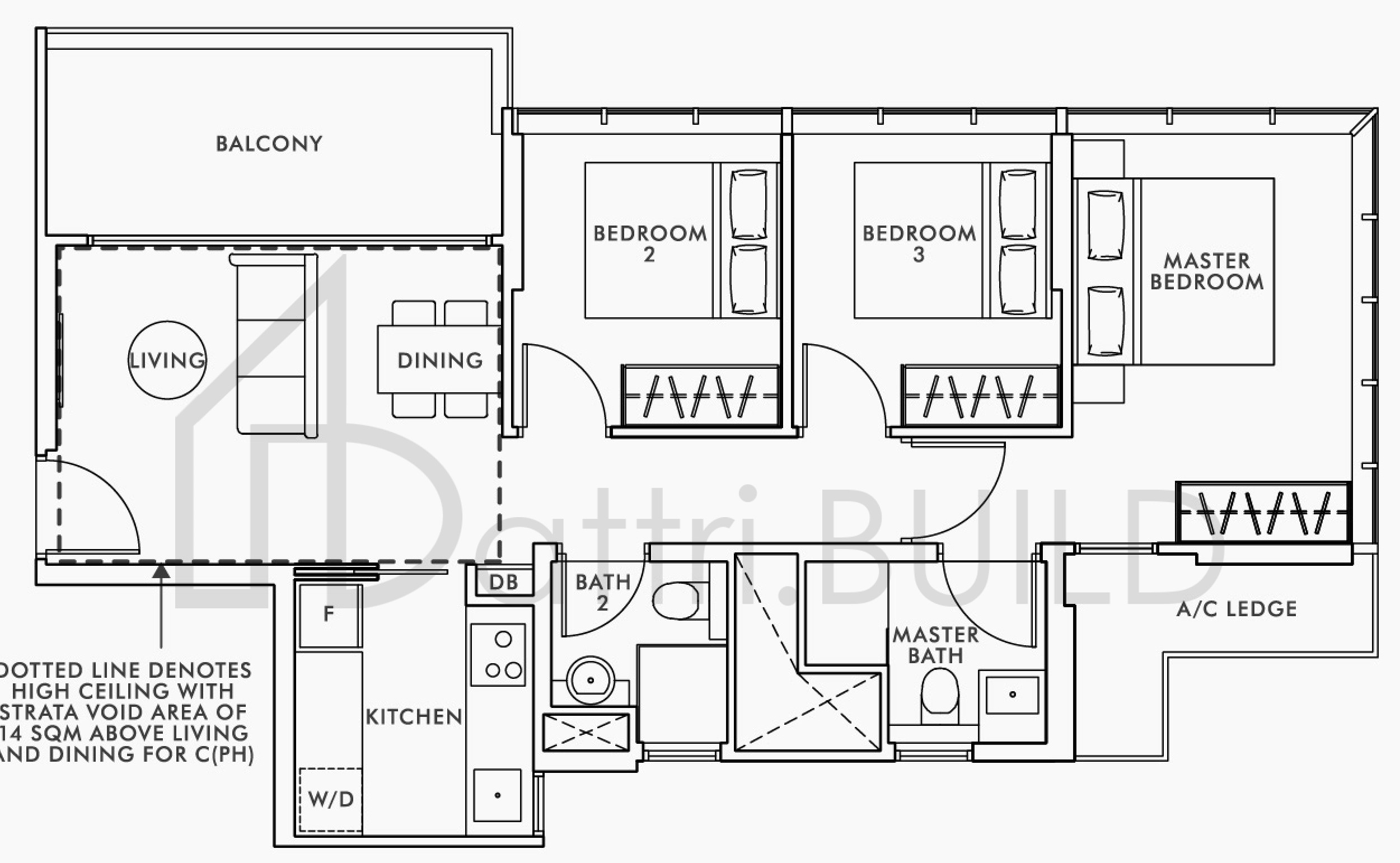 WILSHIRE RESIDENCES C floorplan (watermarked)