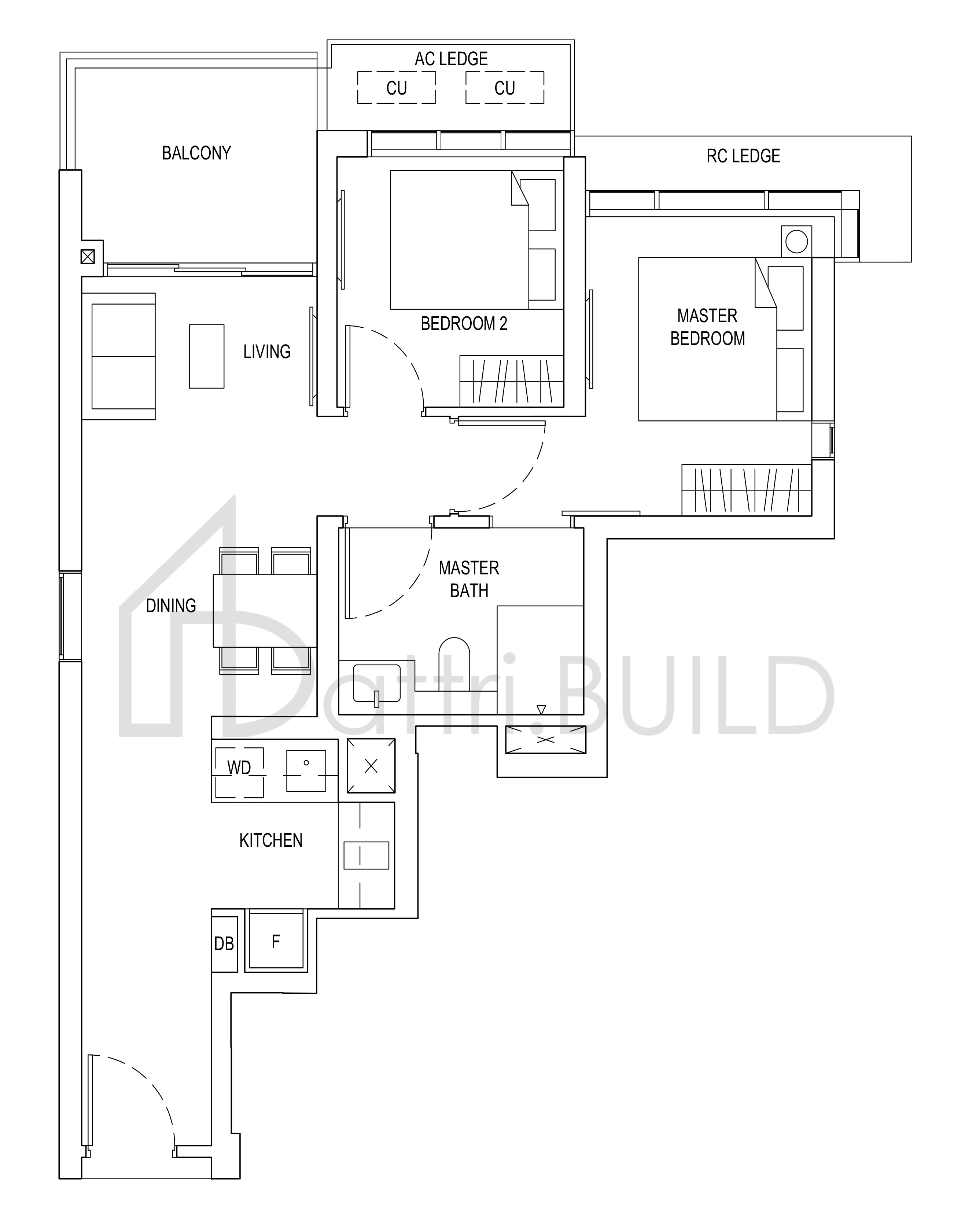 ONE BERNAM B2 floorplan (watermarked)