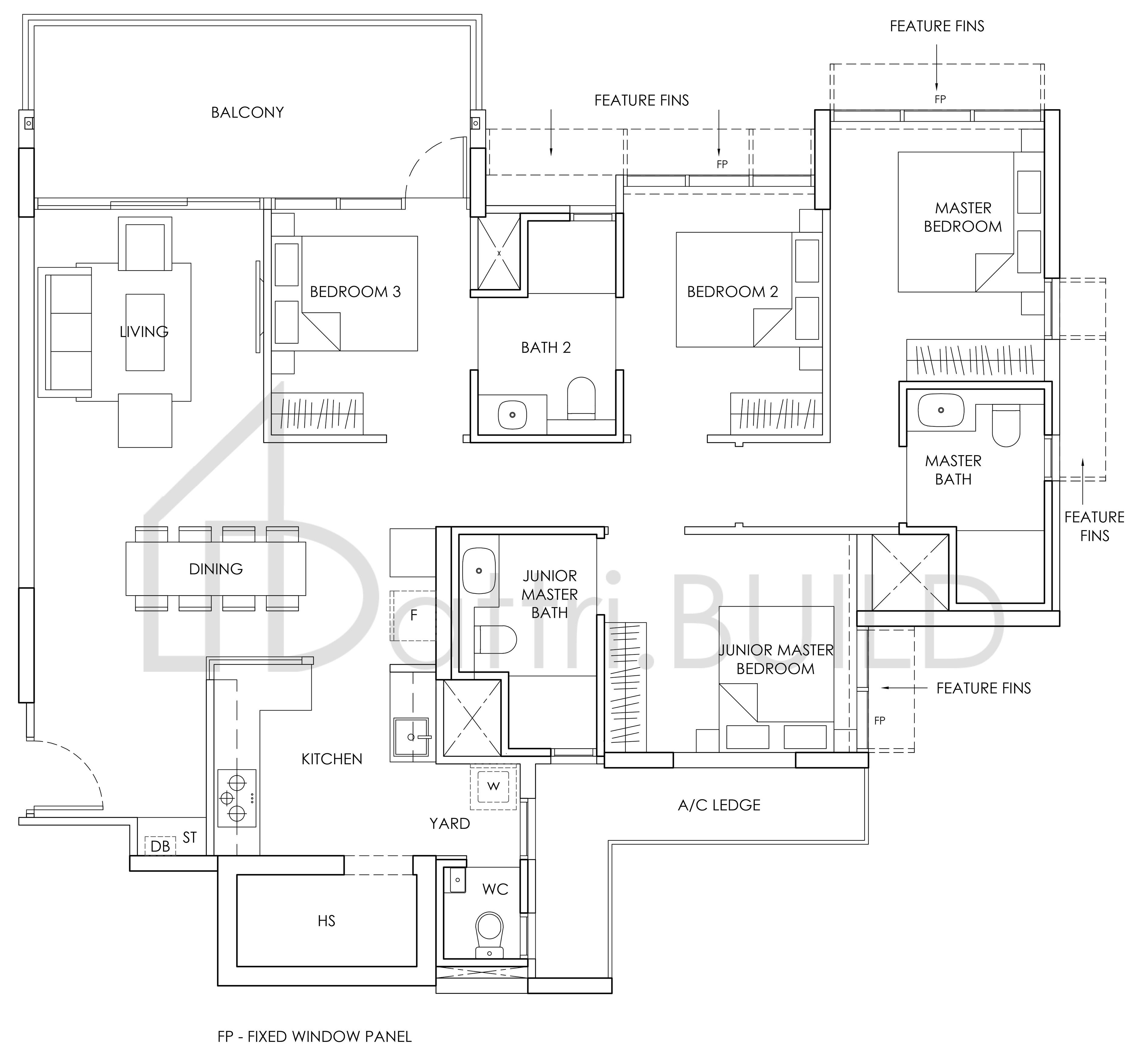 PROVENCE RESIDENCE D2 floorplan (watermarked)