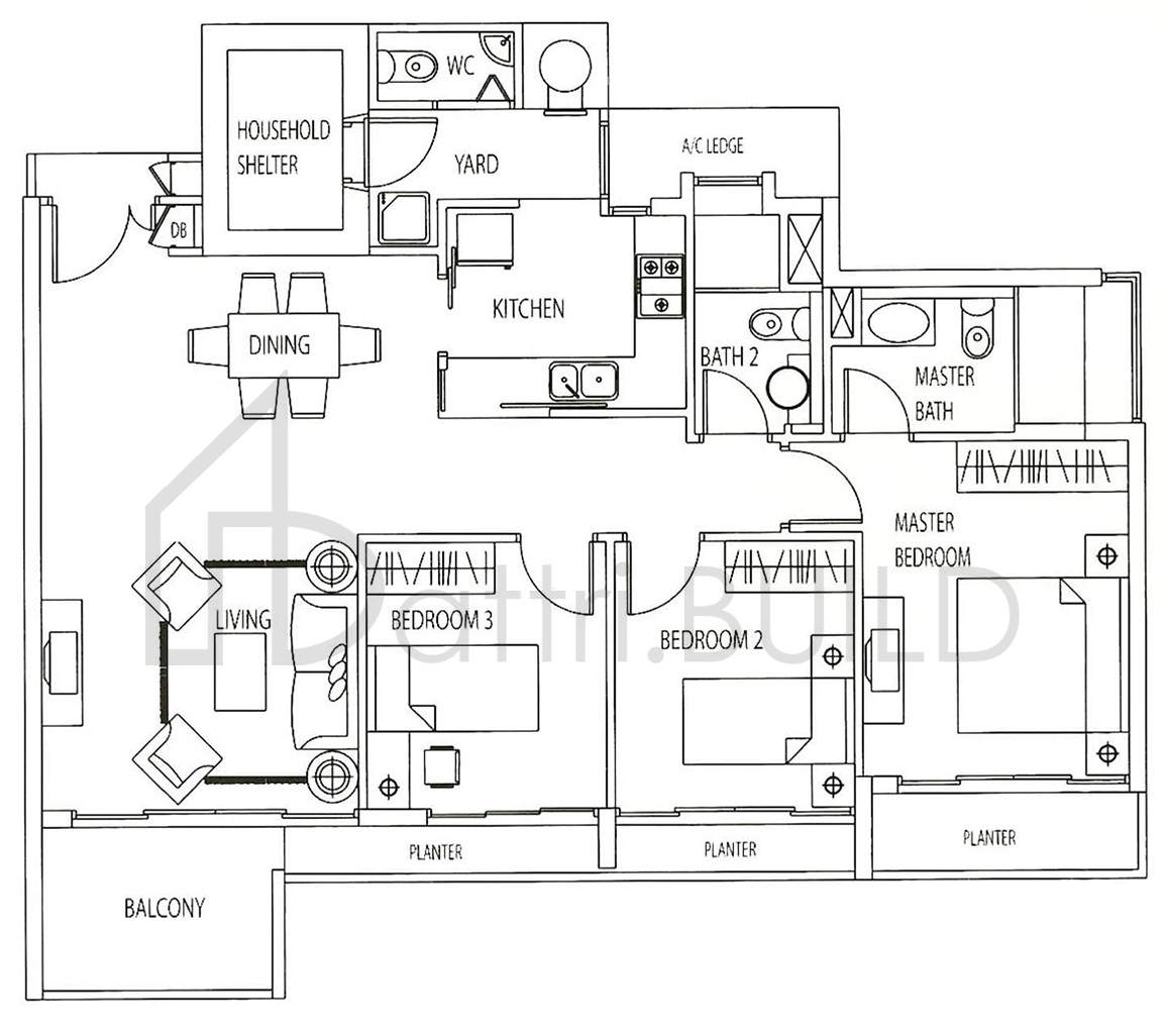 TANGERINE GROVE B1h-1 floorplan (watermarked)