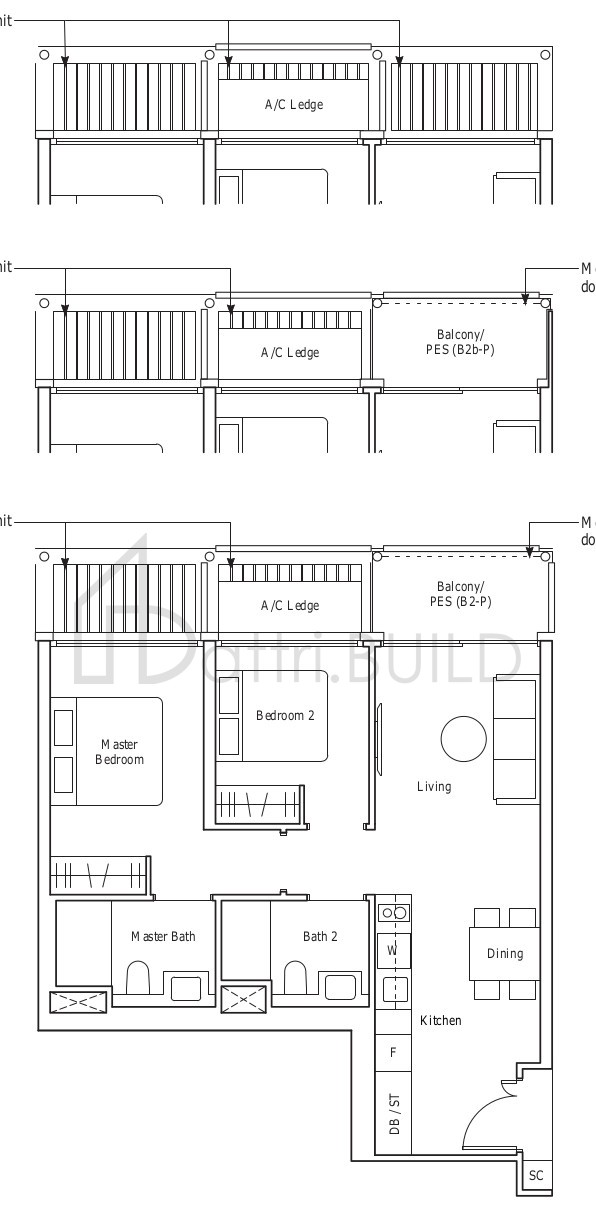 THE REEF AT KING'S DOCK B2 floorplan (watermarked)
