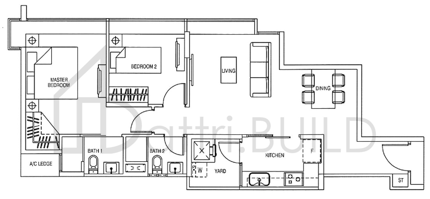 YEWTEE RESIDENCES B1-D floorplan (watermarked)