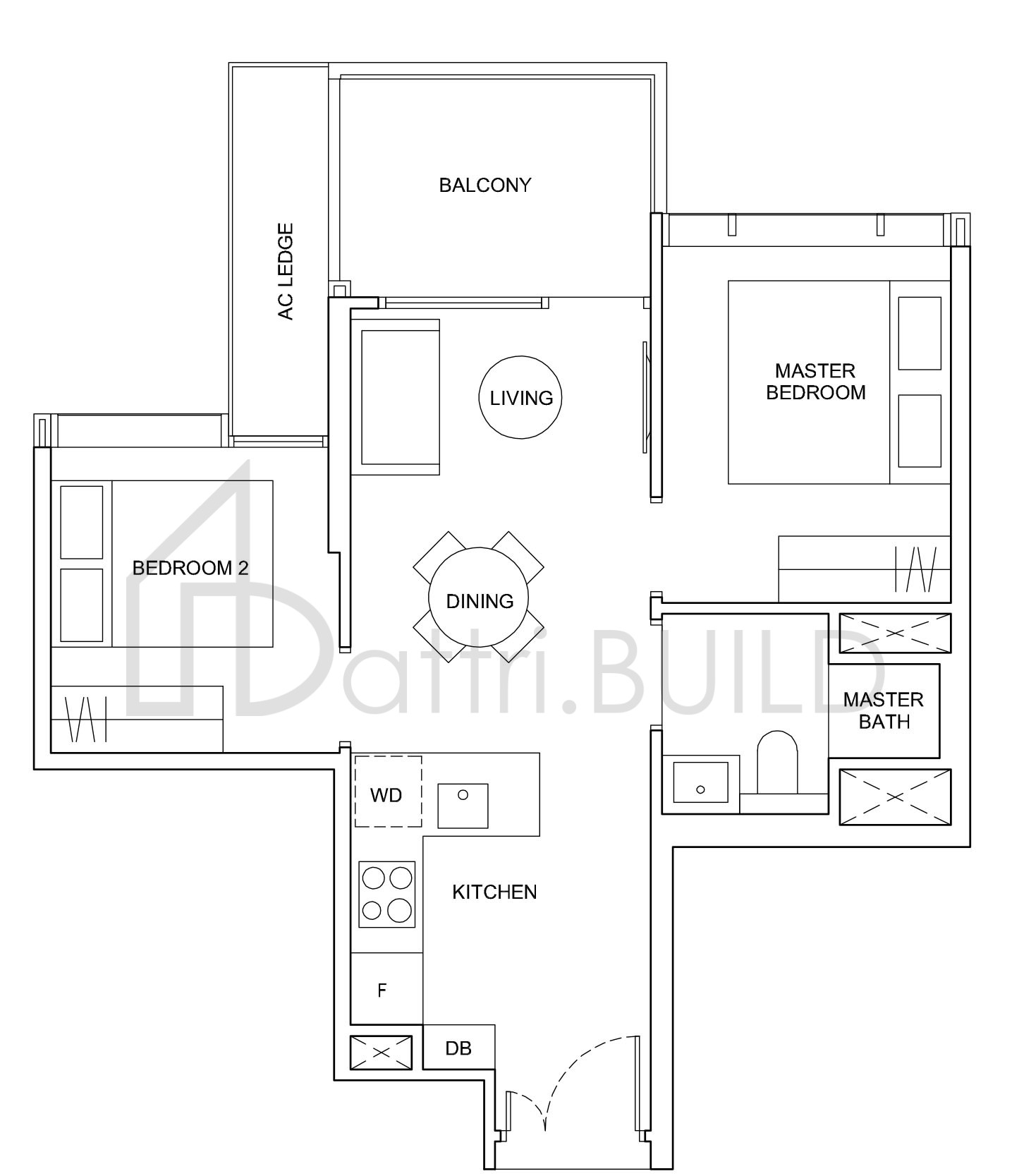 HYLL ON HOLLAND A1 floorplan (watermarked)