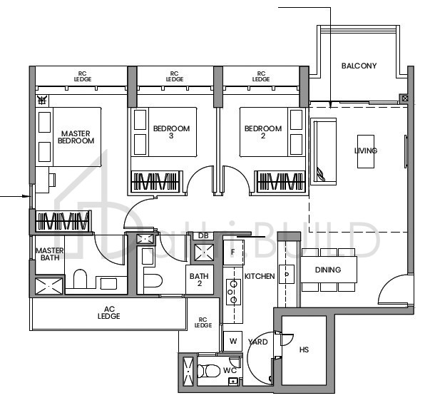 PARC GREENWICH C3-PH floorplan (watermarked)