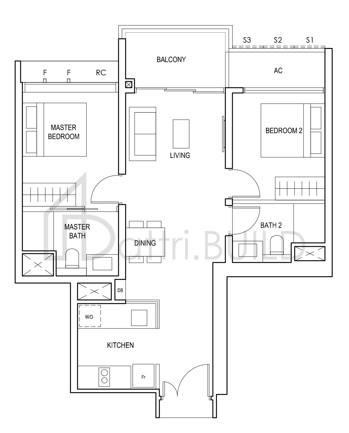 PENROSE (2P)b floorplan (watermarked)