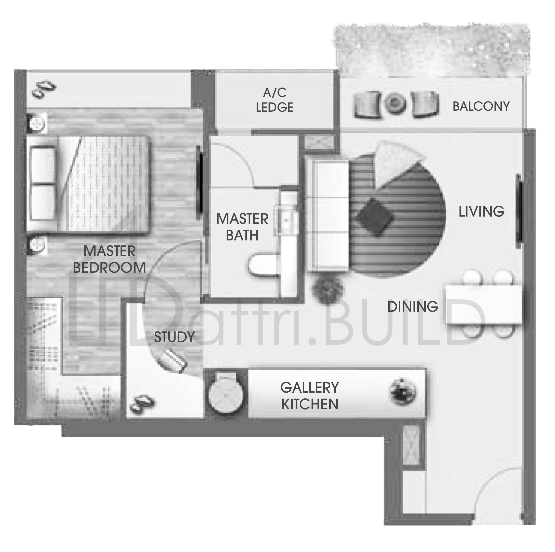 L'VIV A1 floorplan (watermarked)