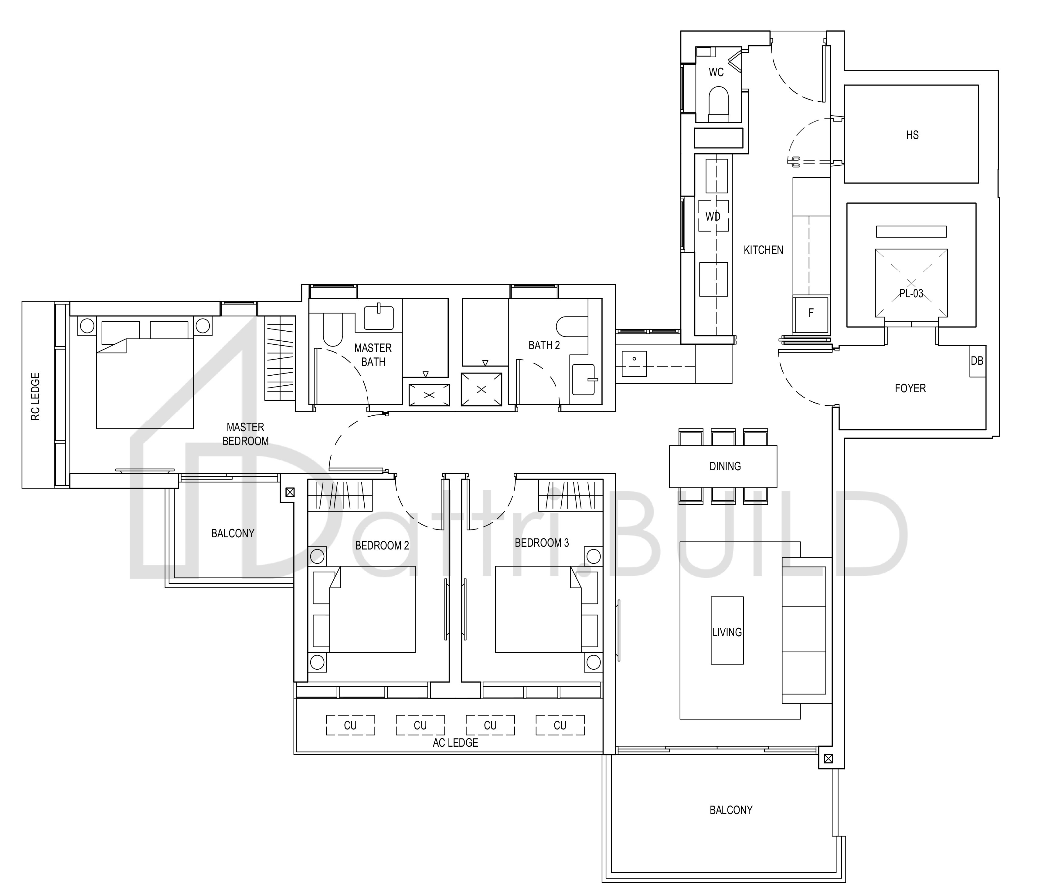 ONE BERNAM C1 floorplan (watermarked)