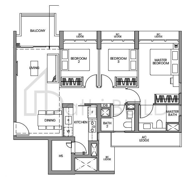 PARC GREENWICH C1 floorplan (watermarked)