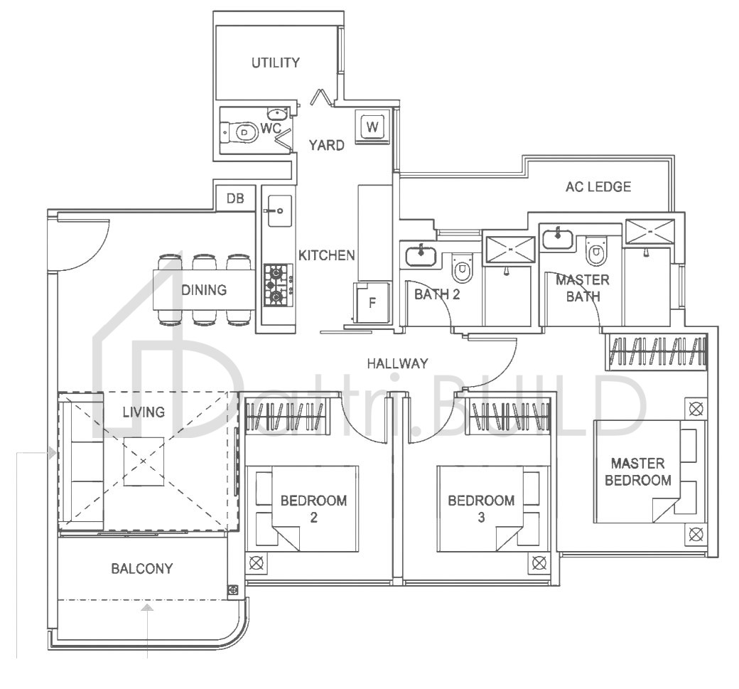 HUNDRED PALMS RESIDENCES C3-PH floorplan (watermarked)