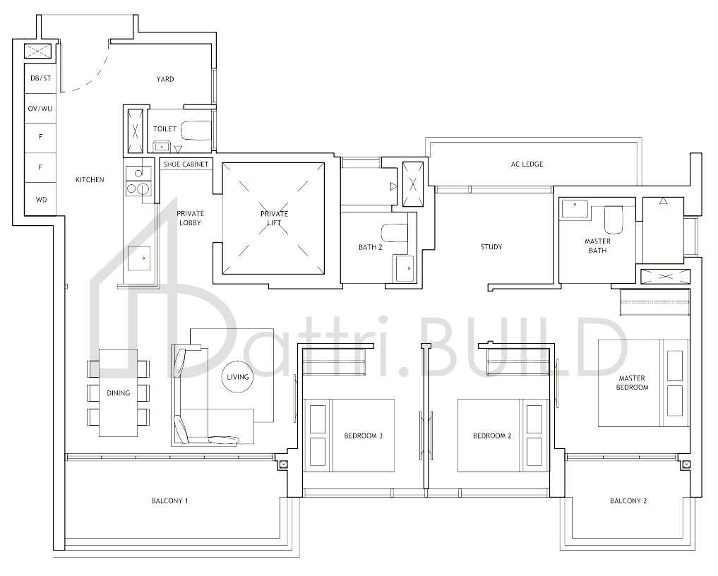THE LANDMARK C2 floorplan (watermarked)
