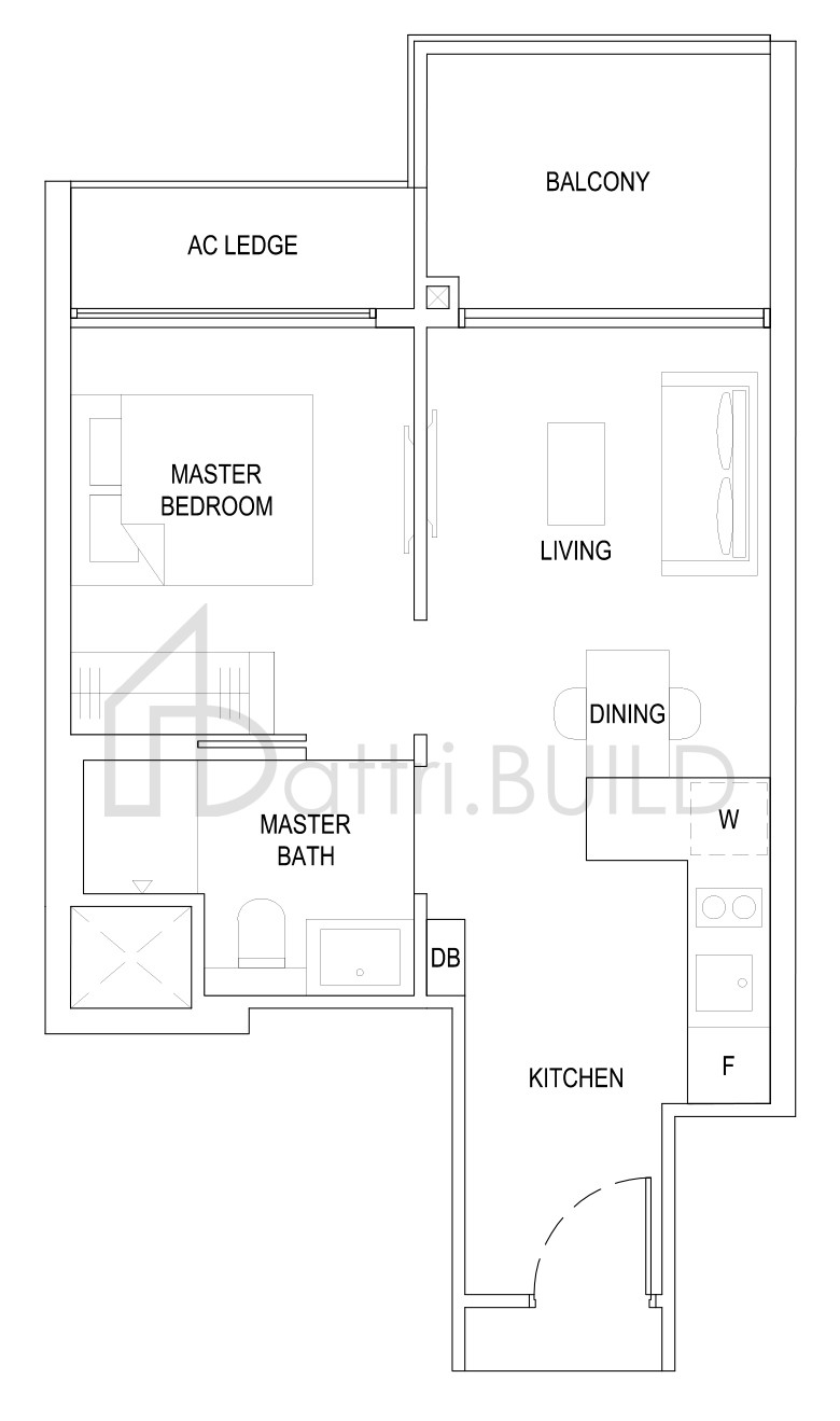 THE FLORENCE RESIDENCES 1B2 floorplan (watermarked)