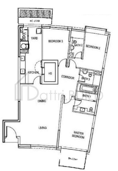 REFLECTIONS AT KEPPEL BAY VC-11a floorplan (watermarked)