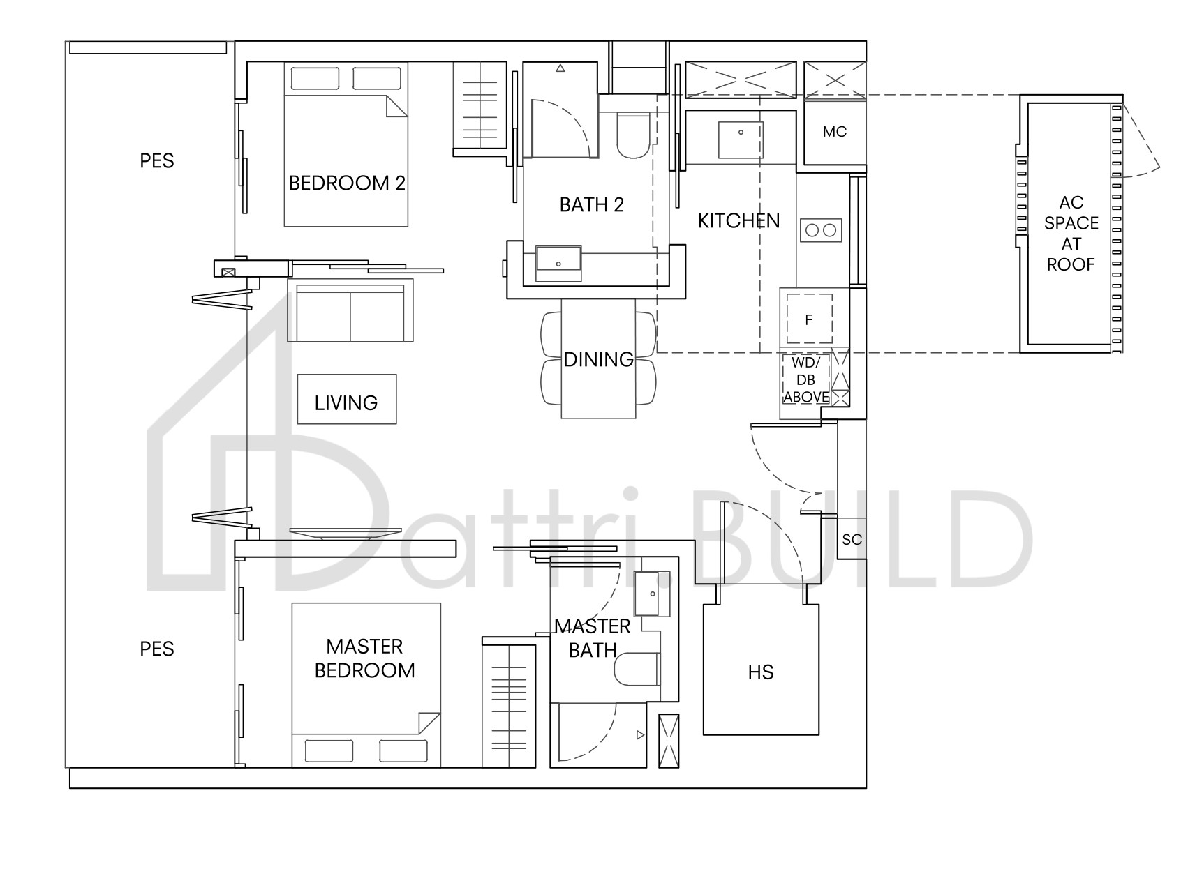 ONE HOLLAND VILLAGE RESIDENCES B8 floorplan (watermarked)