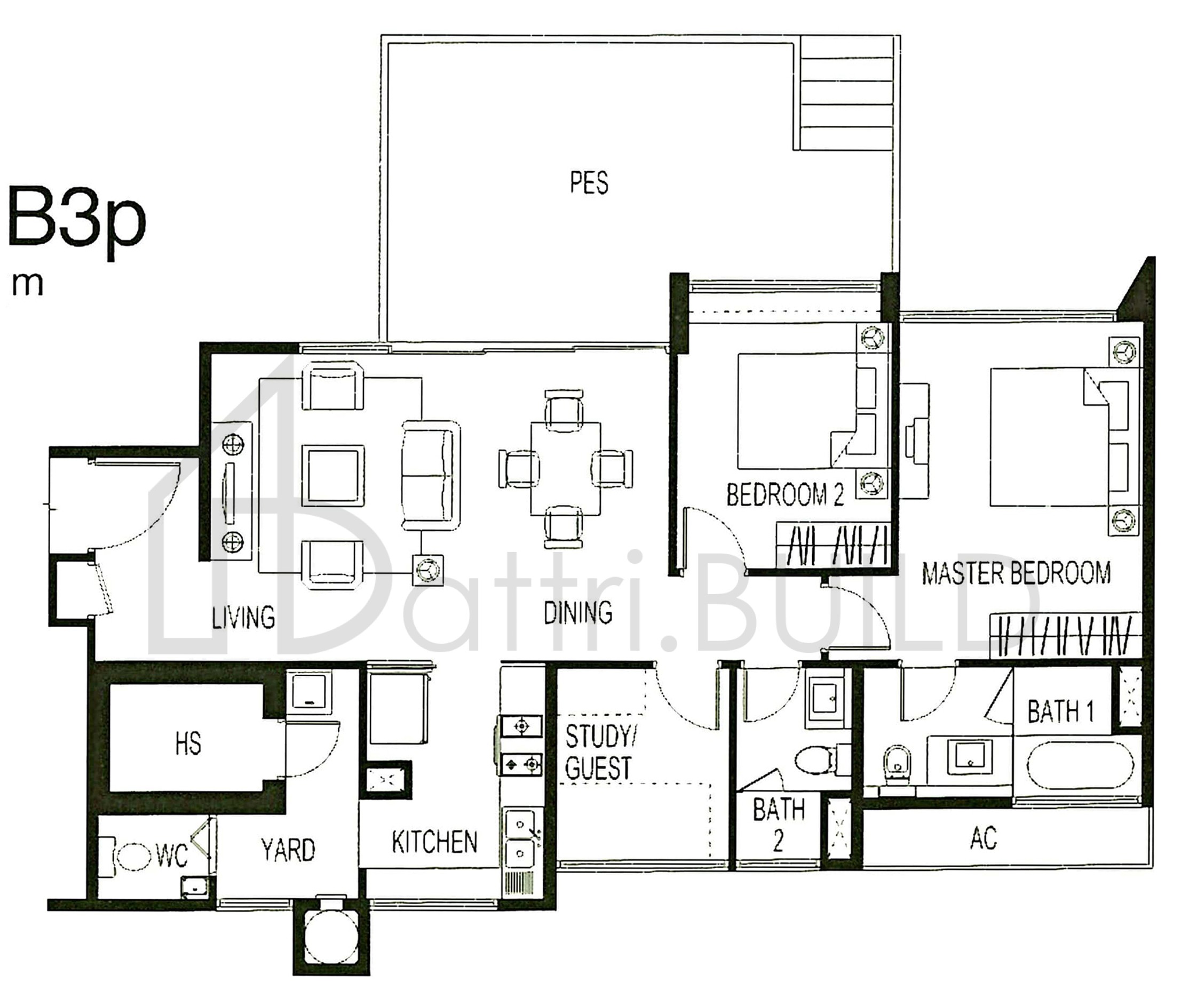 BELMOND GREEN B3p floorplan (watermarked)