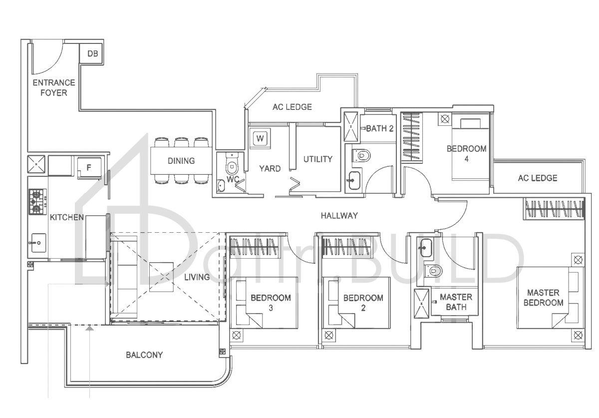 HUNDRED PALMS RESIDENCES D1-PH floorplan (watermarked)