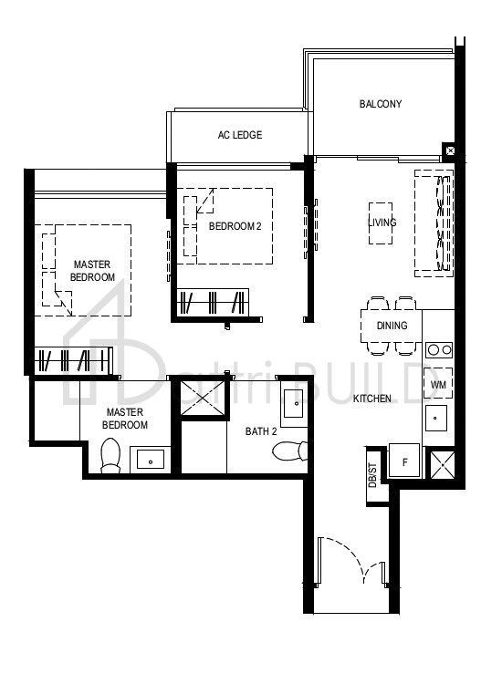NORMANTON PARK 2BR-Pe floorplan (watermarked)