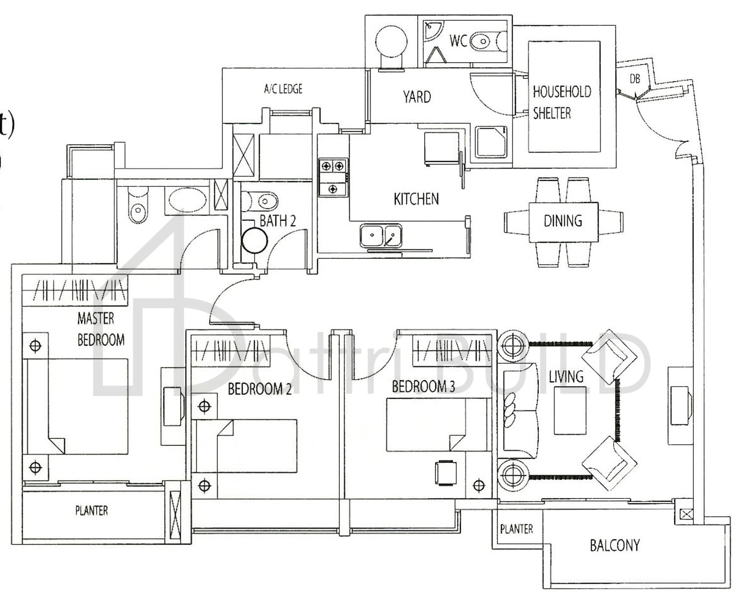 TANGERINE GROVE B1f floorplan (watermarked)