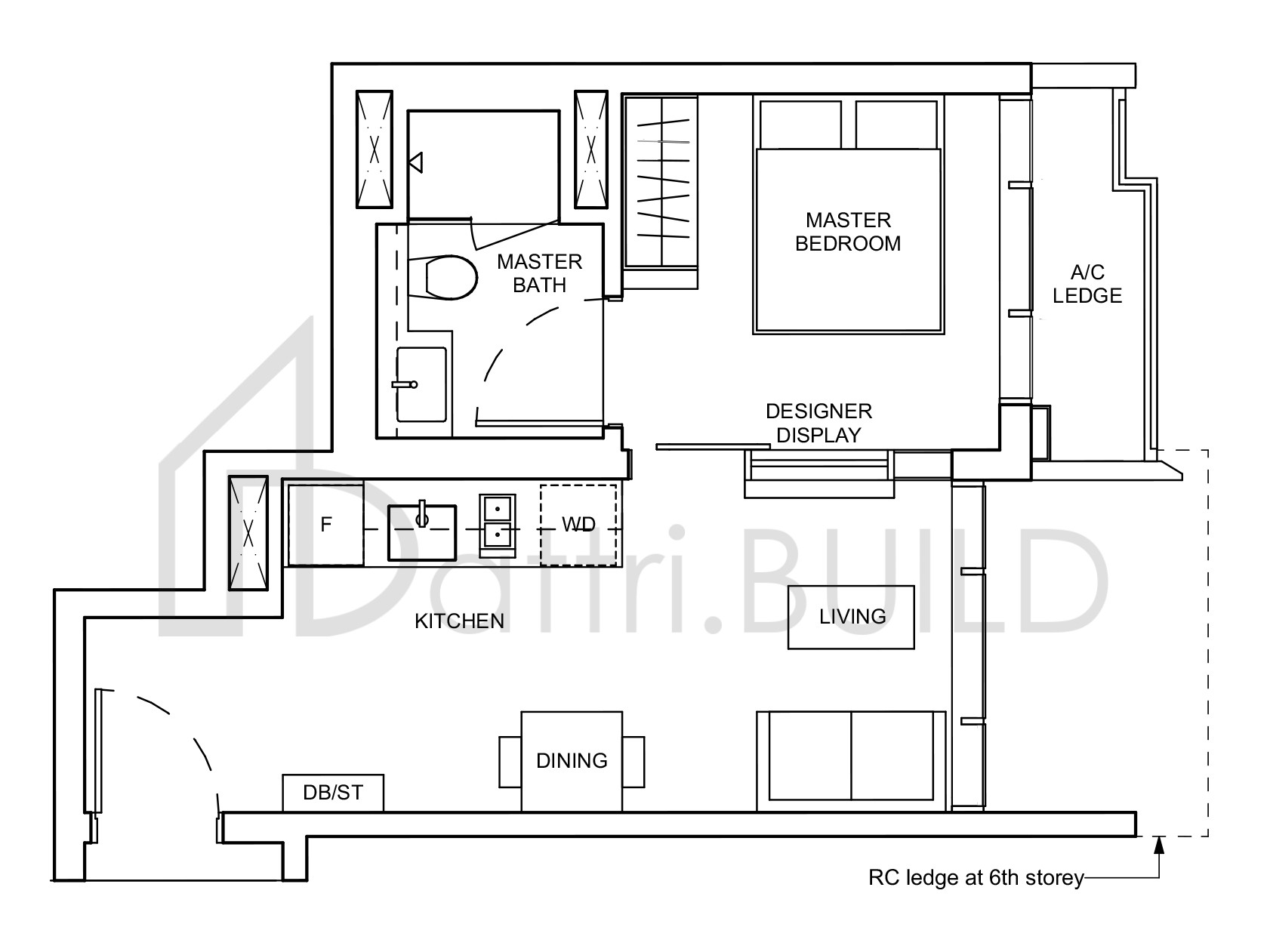 HAUS ON HANDY A2a floorplan (watermarked)