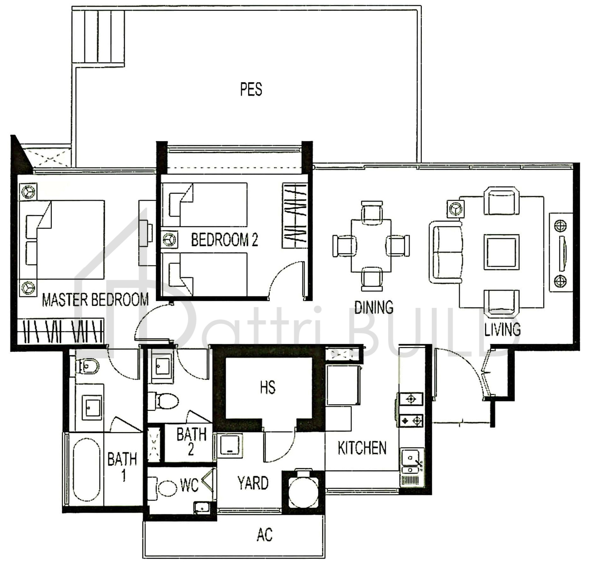 BELMOND GREEN A2p floorplan (watermarked)