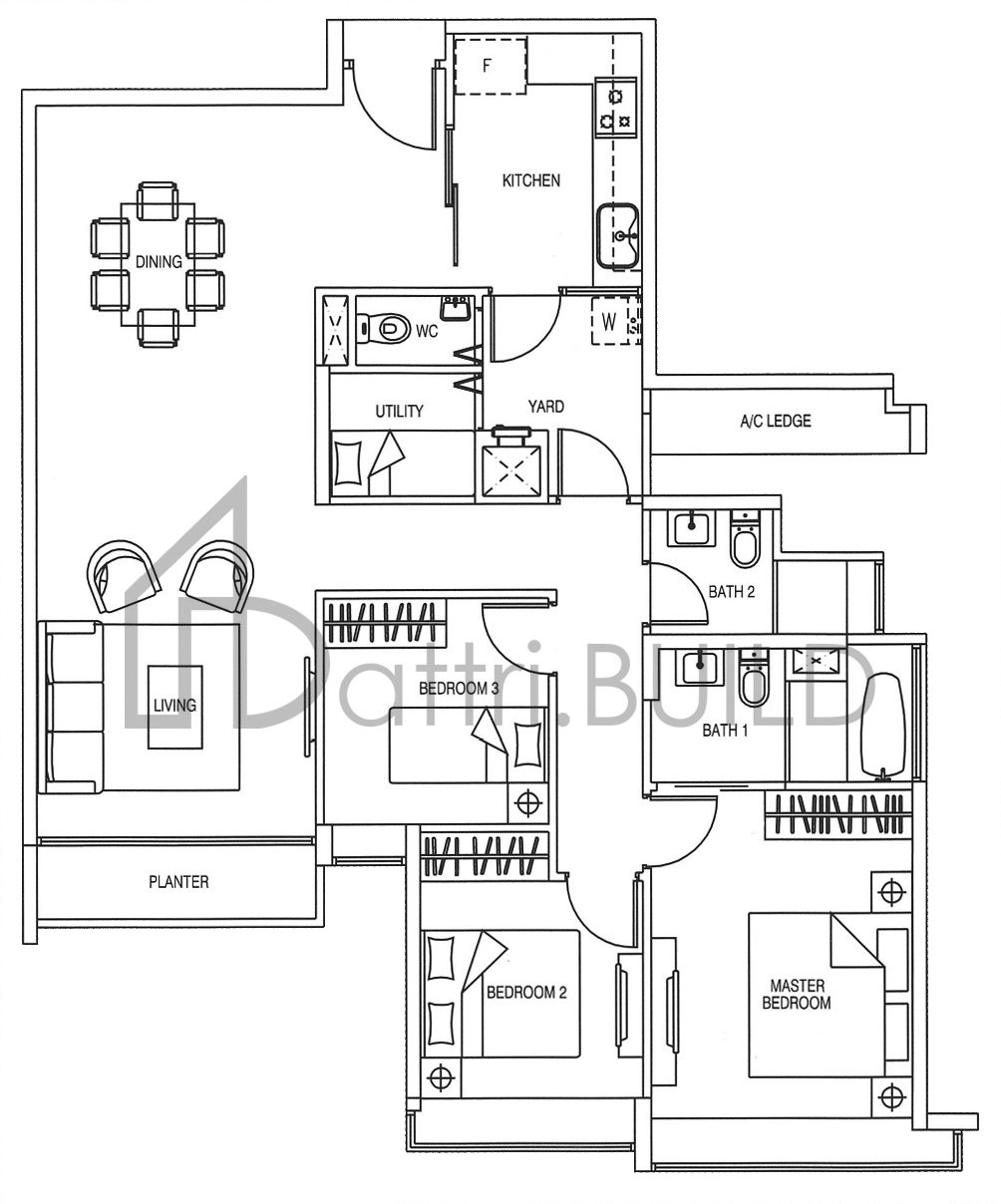 YEWTEE RESIDENCES C5 floorplan (watermarked)