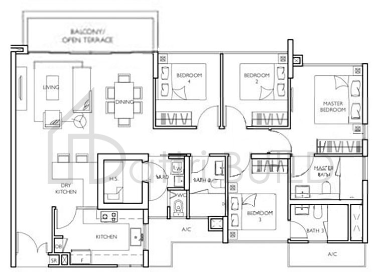 PRIVE E1-b1a floorplan (watermarked)