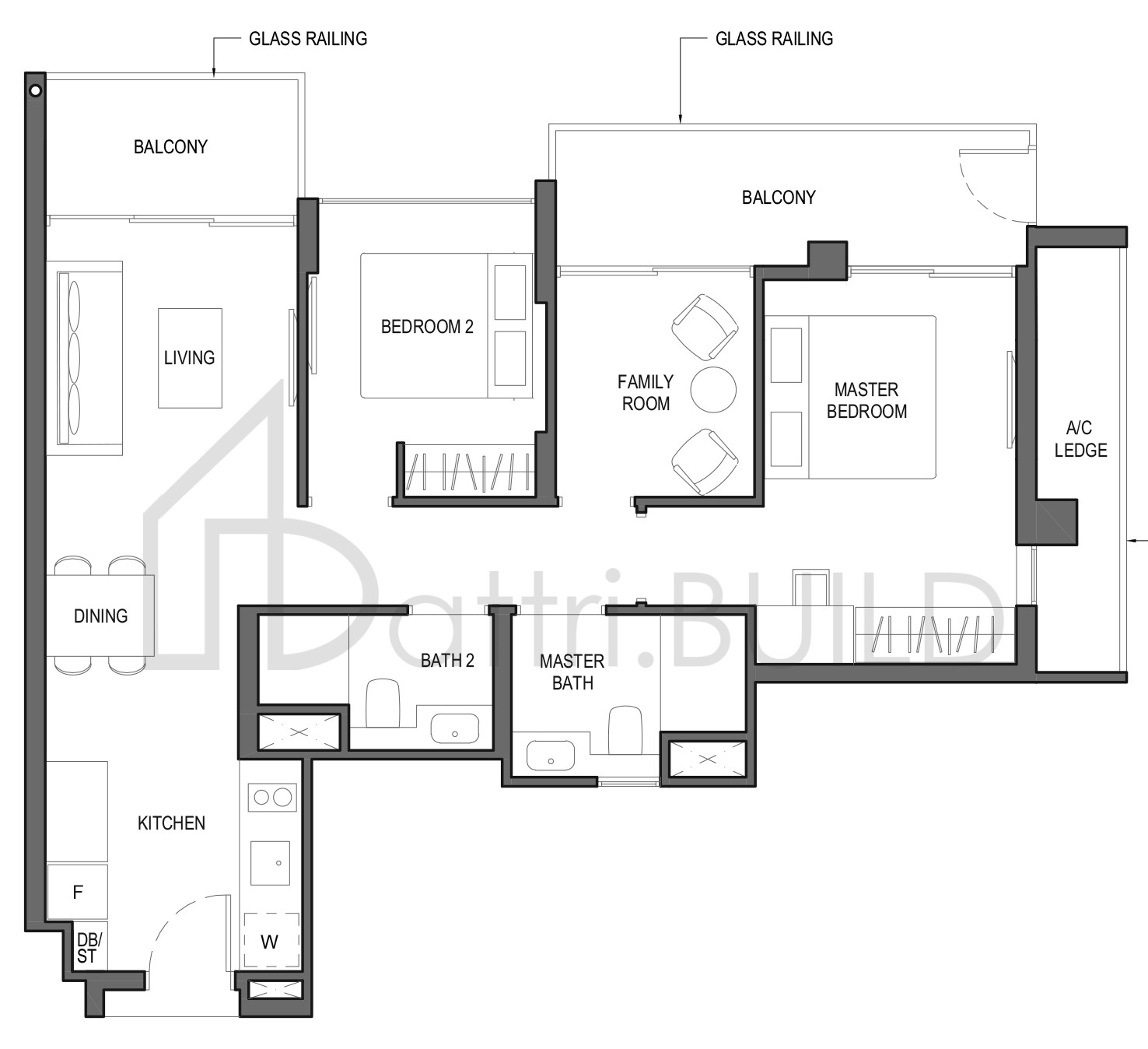 PARC KOMO 2P floorplan (watermarked)