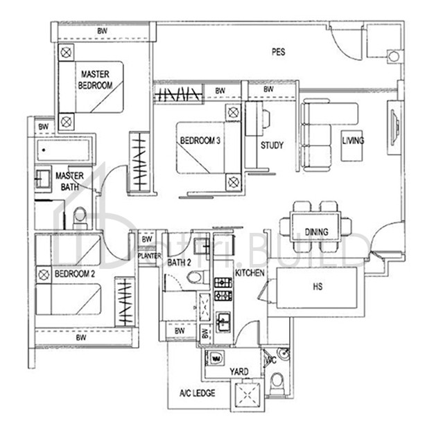 BLUWATERS C3-G floorplan (watermarked)