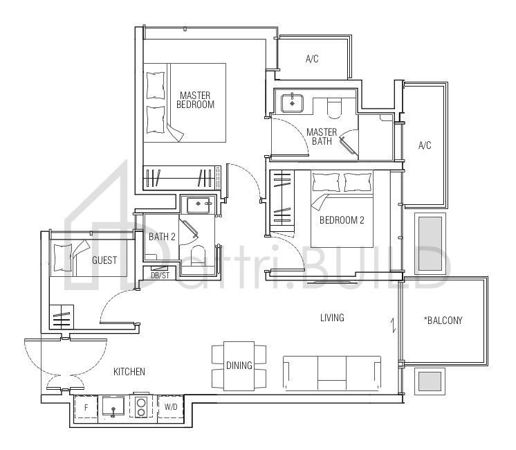 JERVOIS MANSION B5 floorplan (watermarked)