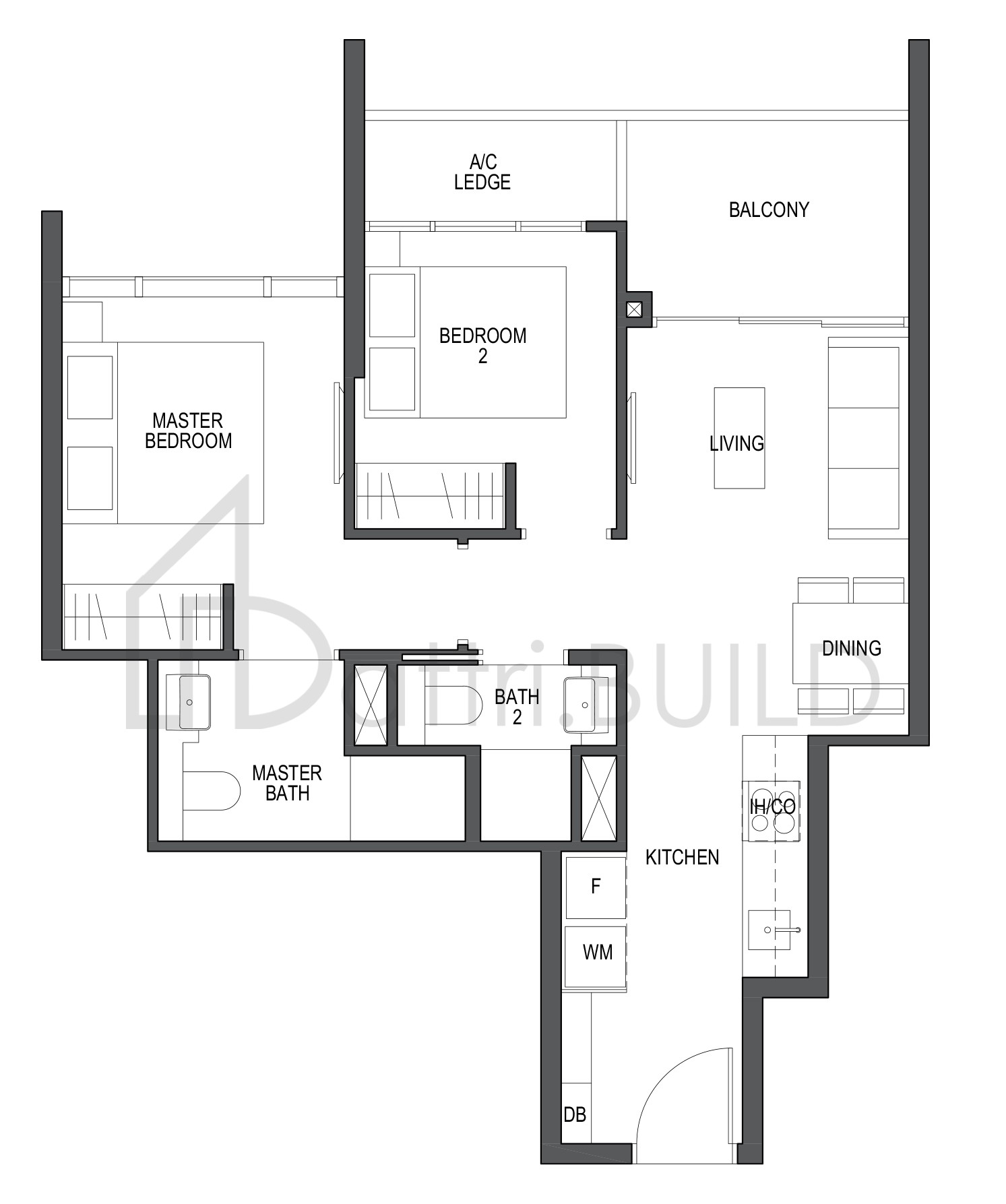 PULLMAN RESIDENCES B1 floorplan (watermarked)