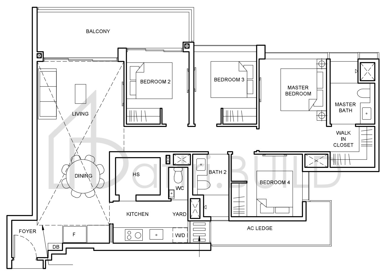 FORETT AT BUKIT TIMAH D1a floorplan (watermarked)